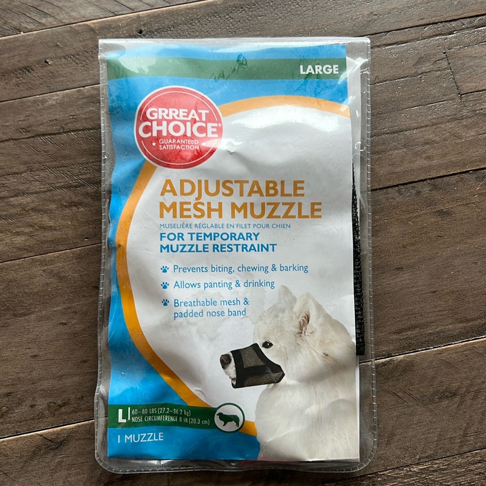 Adjustable Mesh Muzzle Large